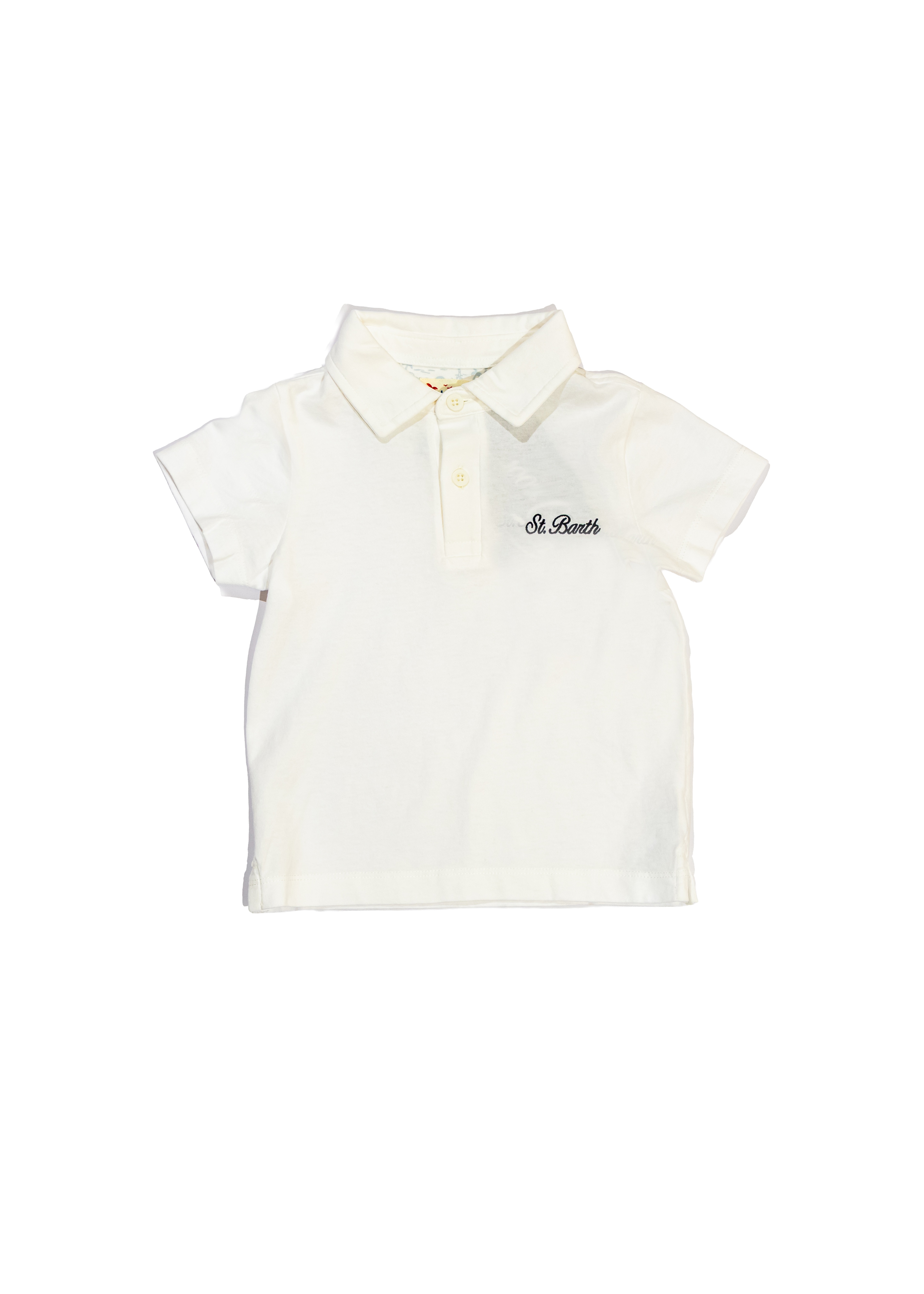White Brighton Jr polo in piquet
